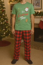 It's Christmas Time Green PJ Set