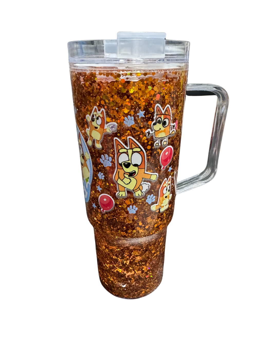 Bluey Orange 40 oz tumbler