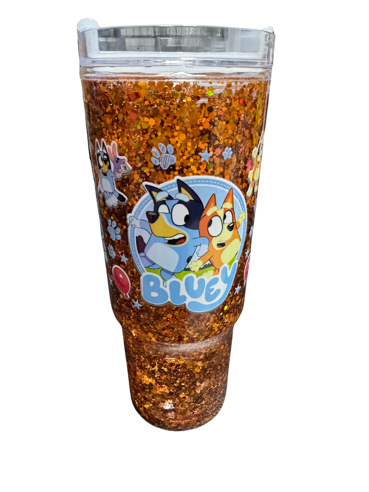 Bluey Orange 40 oz tumbler